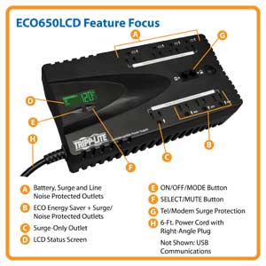 ECO650LCD Feature Focus